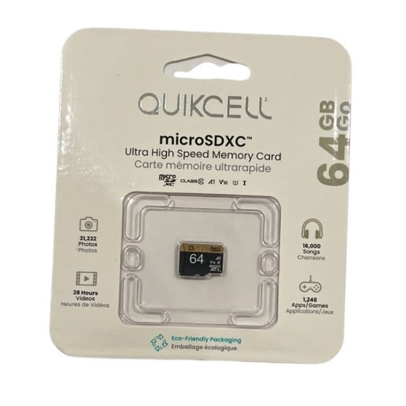 Black and Gold microSDXC Memory Card - Picture 1 of 2